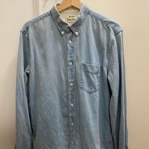 Acne Isherwood Denim Shirt Light Wash